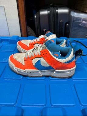 Nike Kids Sneakers in Orange, Blue & Cream